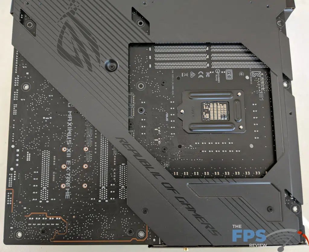 ASUS ROG MAXIMUS XII EXTREME Motherboard Back of Motherboard