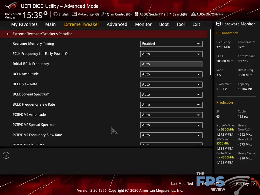 ASUS ROG MAXIMUS XII EXTREME Motherboard BIOS