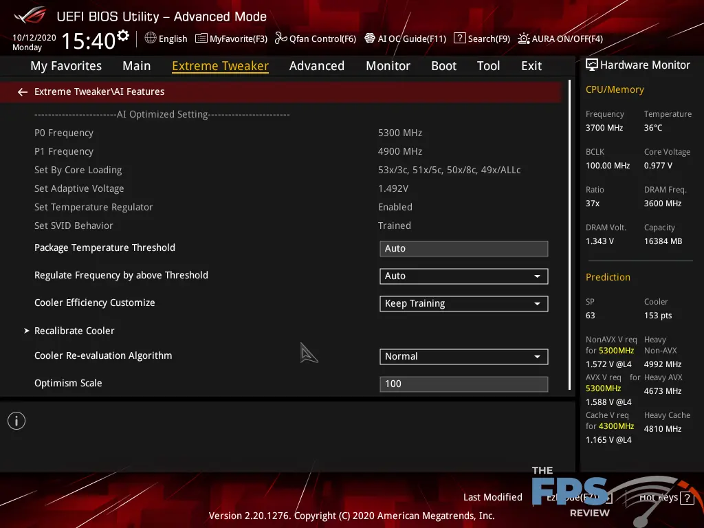 ASUS ROG MAXIMUS XII EXTREME Motherboard BIOS