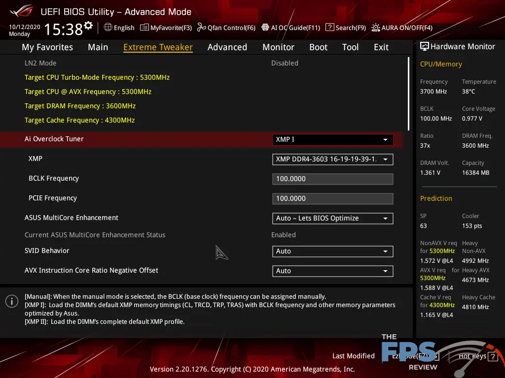 ASUS ROG MAXIMUS XII EXTREME Motherboard BIOS