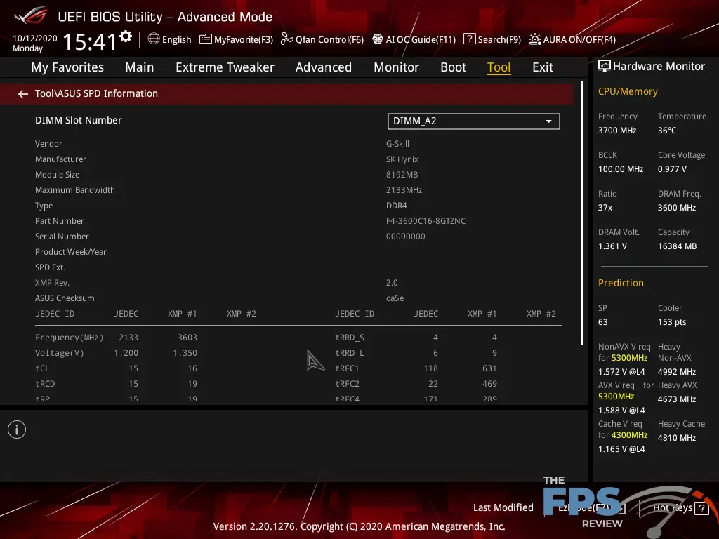 ASUS ROG MAXIMUS XII EXTREME Motherboard BIOS