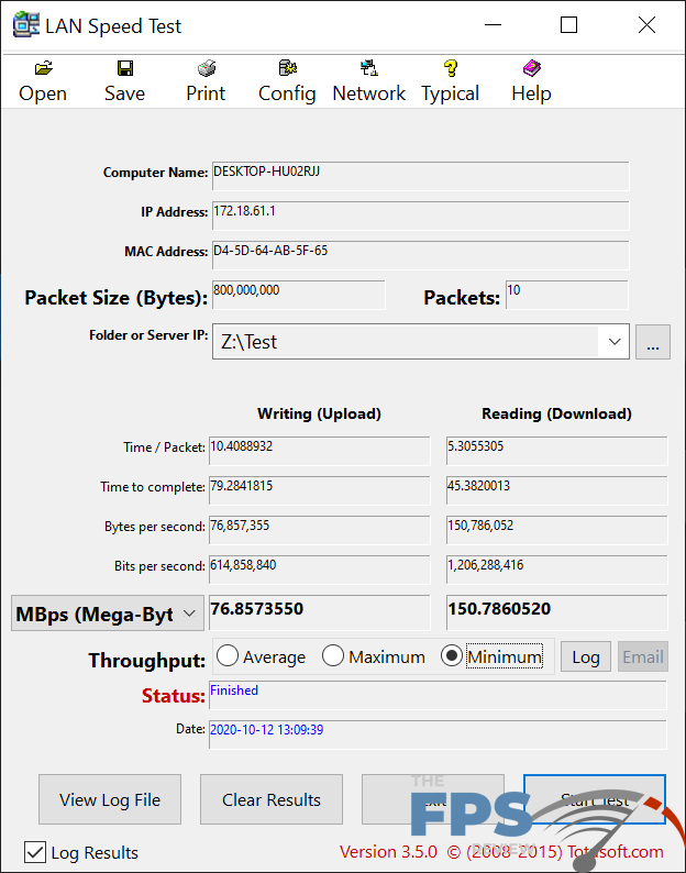ASUS ROG MAXIMUS XII EXTREME Motherboard LAN Testing