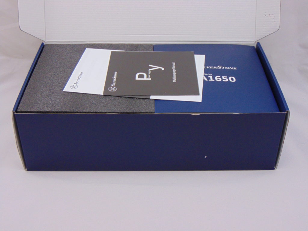 SilverStone DA1650 1650W Power Supply Box Contents