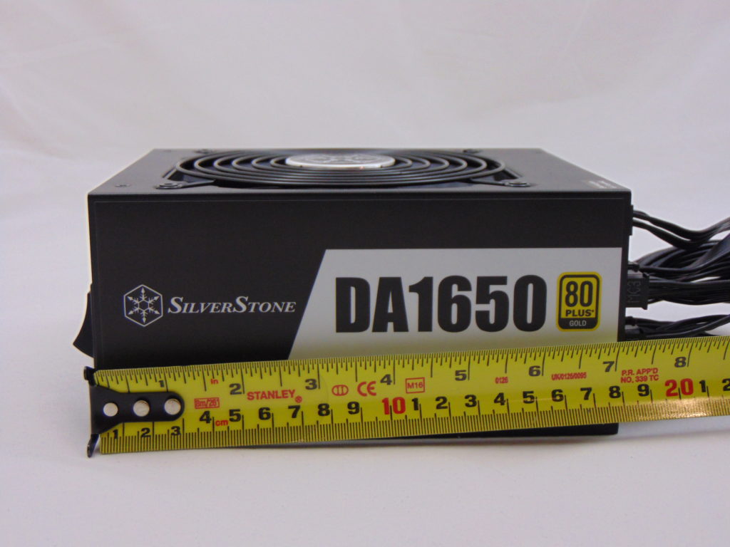 SilverStone DA1650 1650W Power Supply Size Measurement with Ruler