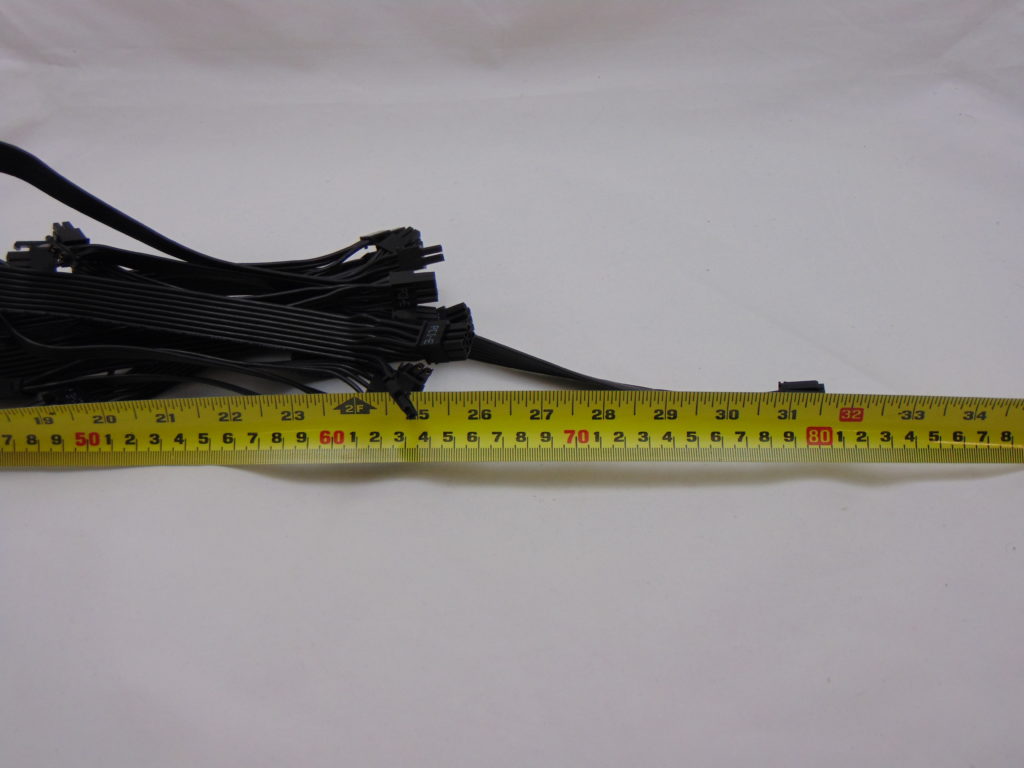 SilverStone DA1650 1650W Power Supply Cable Length with Ruler