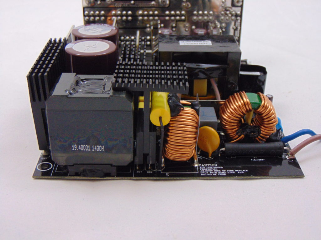 SilverStone DA1650 1650W Power Supply Closeup of PCB Components