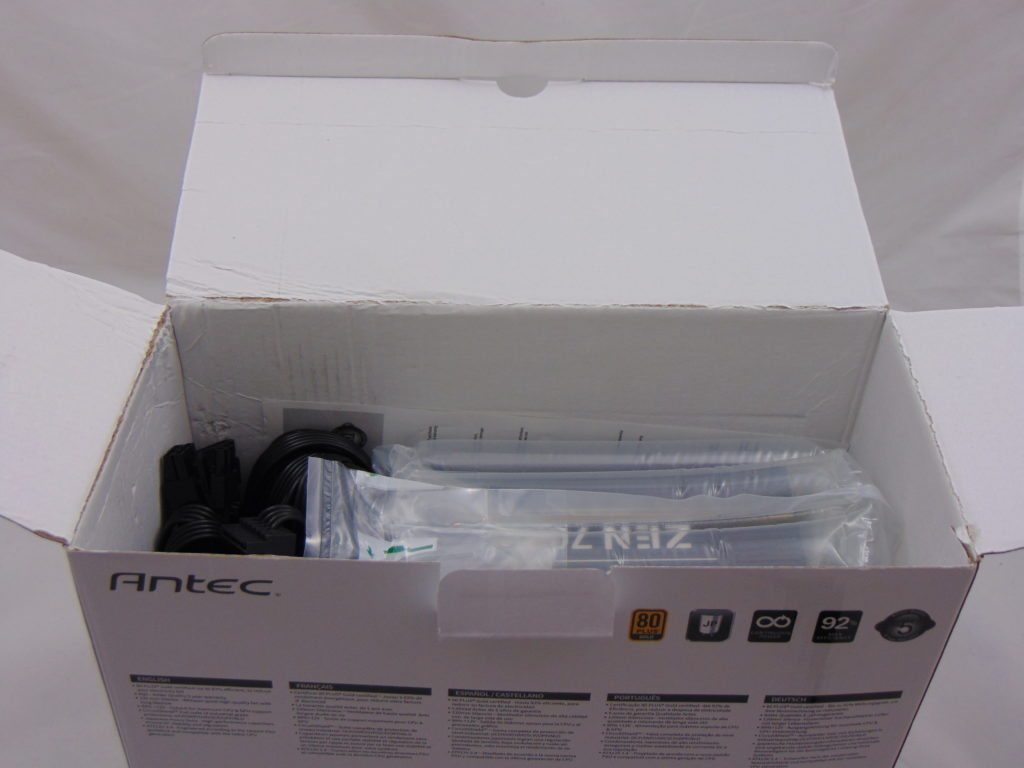 Antec Neo ECO Gold ZEN 700W Power Supply Package Contents