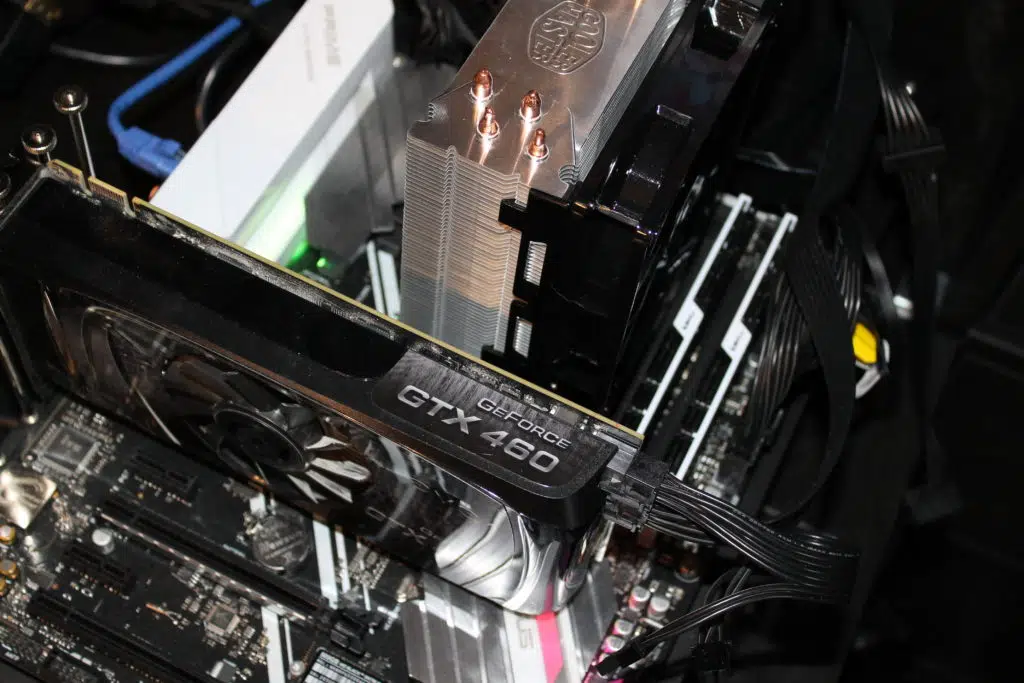 The FPS Review CPU Air Cooling Test Rig Open System with Air Cooling Heatsink and Fan Installed