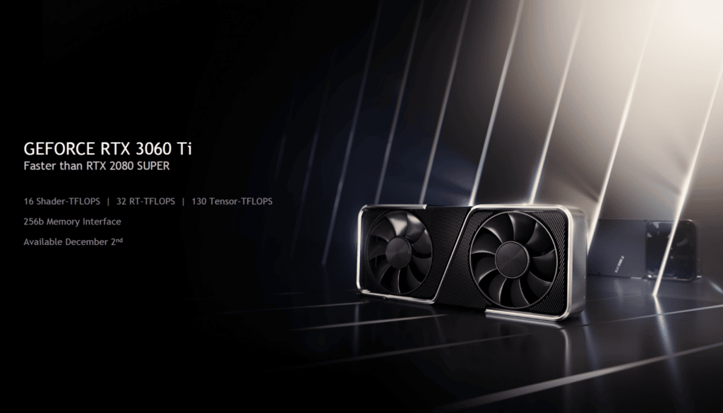 NVIDIA GeForce RTX 3060 Ti Specification Press Slide