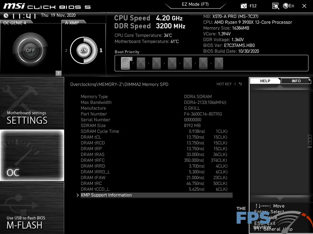 MSI X570-A PRO Motherboard BIOS