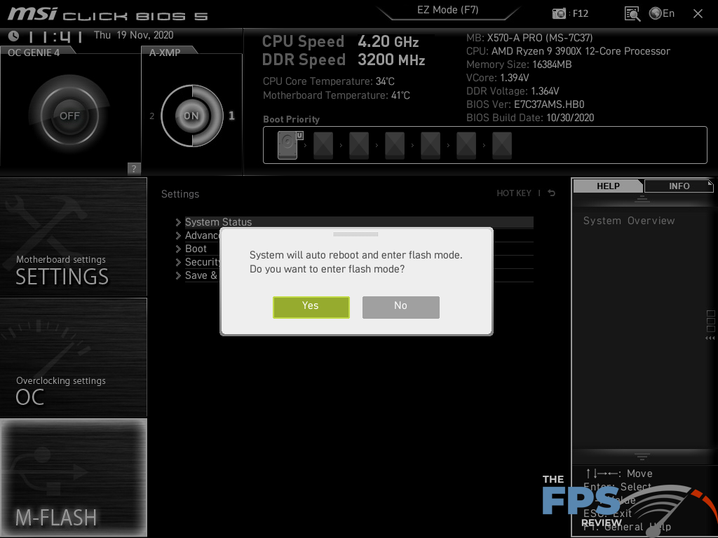 MSI X570-A PRO Motherboard BIOS