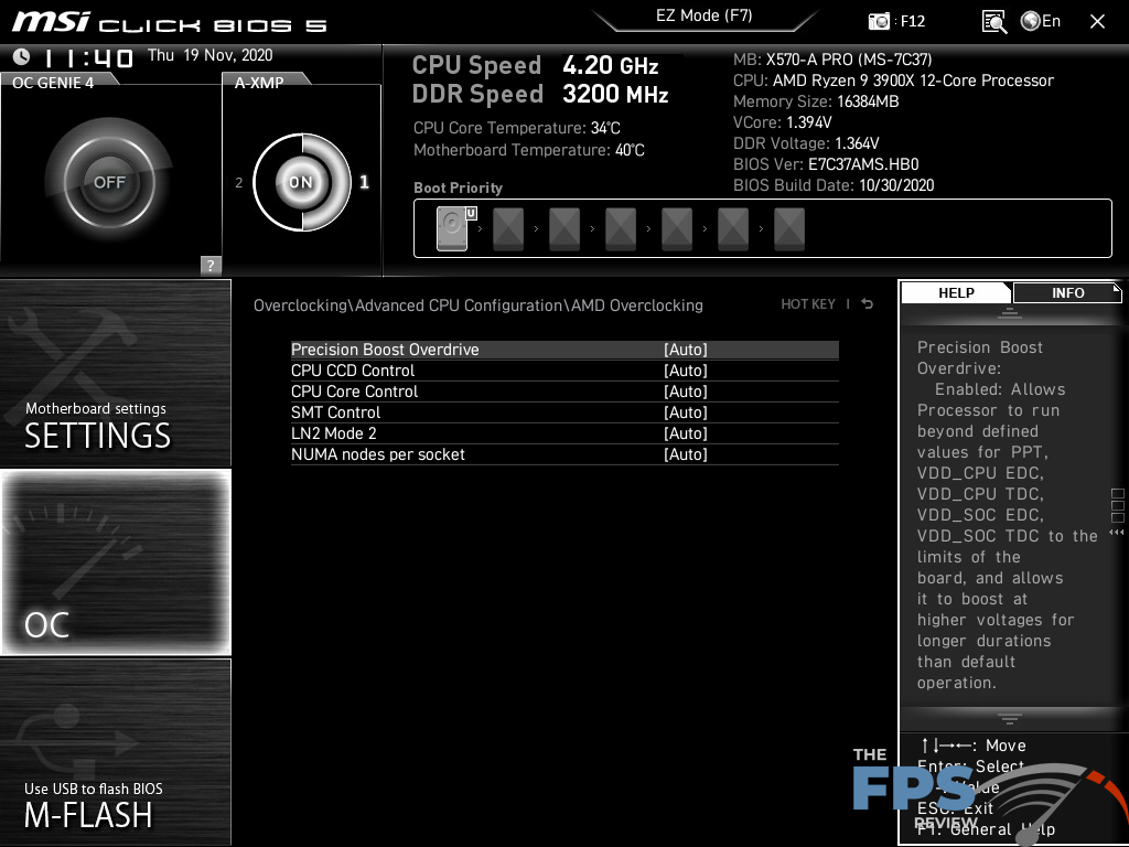 MSI X570-A PRO Motherboard BIOS