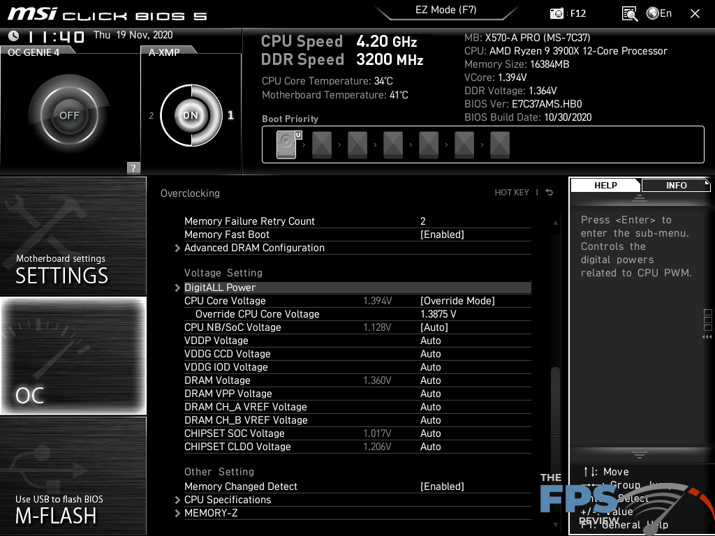 MSI X570-A PRO Motherboard BIOS