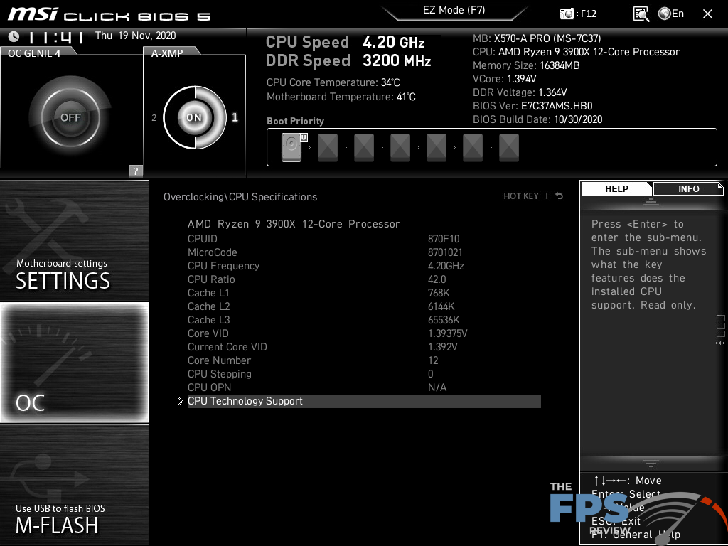 MSI X570-A PRO Motherboard BIOS