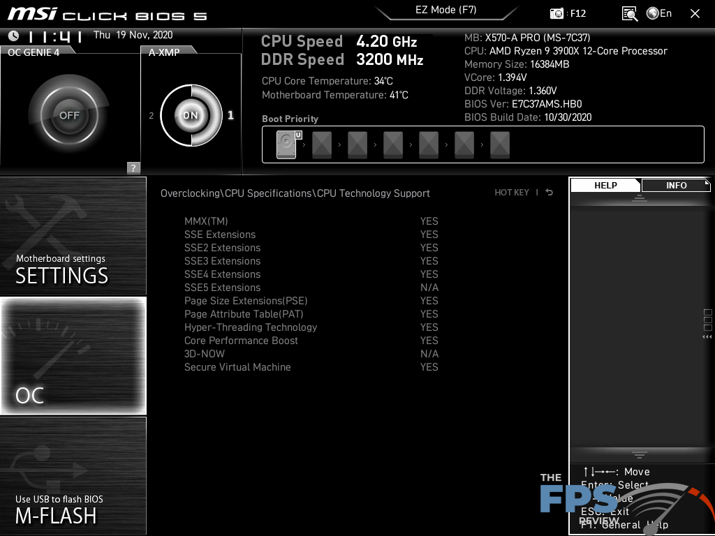 MSI X570-A PRO Motherboard BIOS