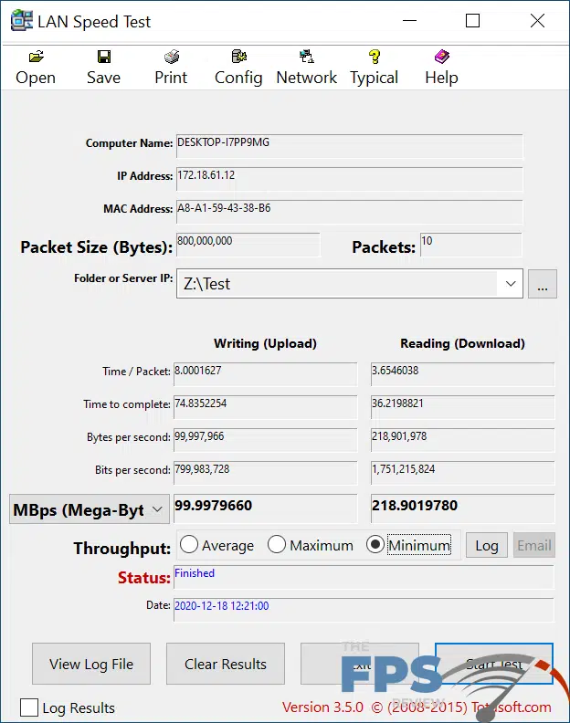 NZXT N7 Z490 Motherboard Wired Network Testing