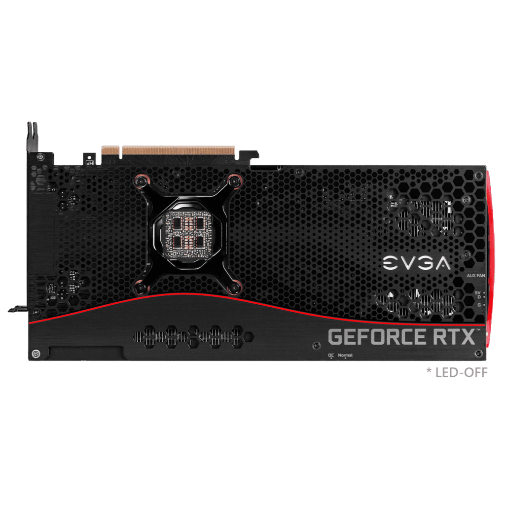 EVGA GeForce RTX 3080 FTW3 ULTRA GAMING back LED off