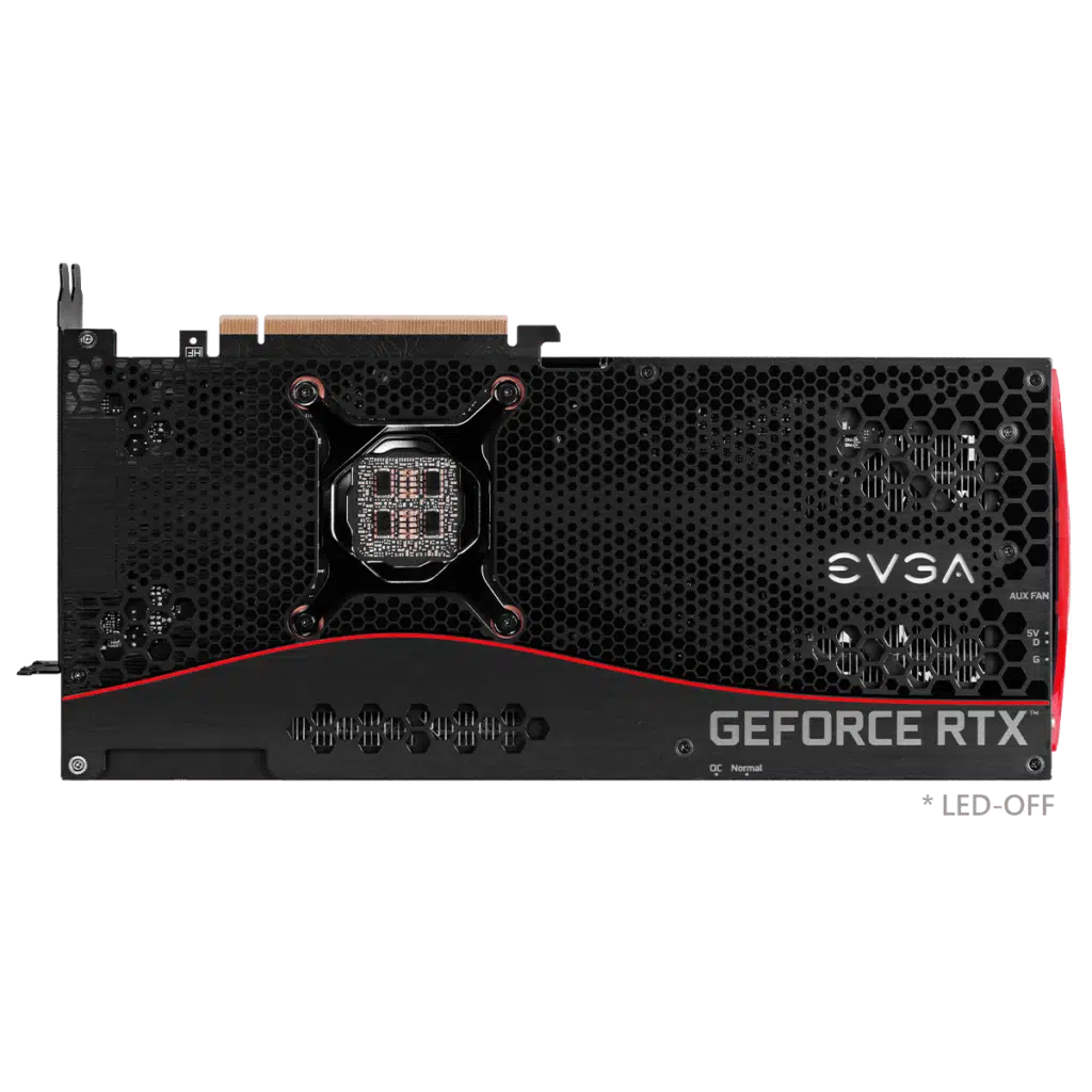EVGA GeForce RTX 3080 FTW3 ULTRA GAMING back LED off