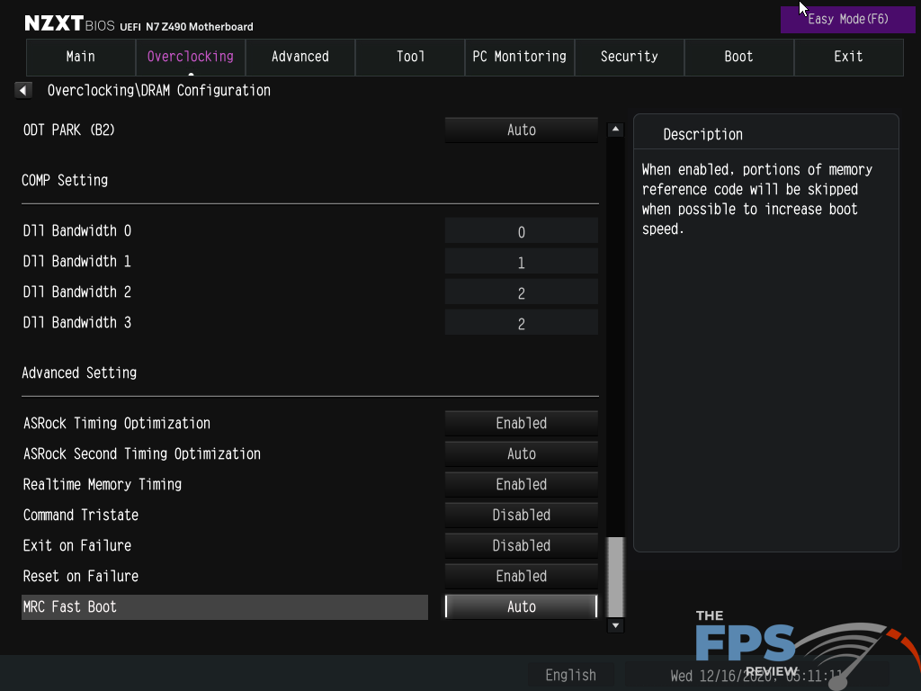 NZXT N7 Z490 Motherboard BIOS