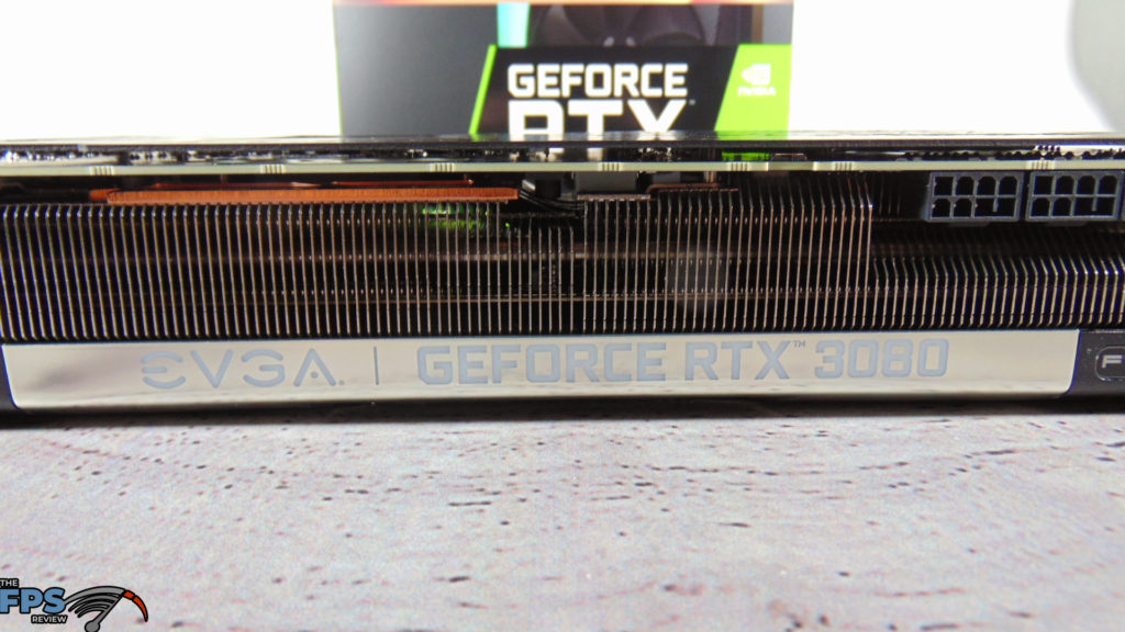 EVGA GeForce RTX 3080 FTW3 ULTRA GAMING closup of heatsink