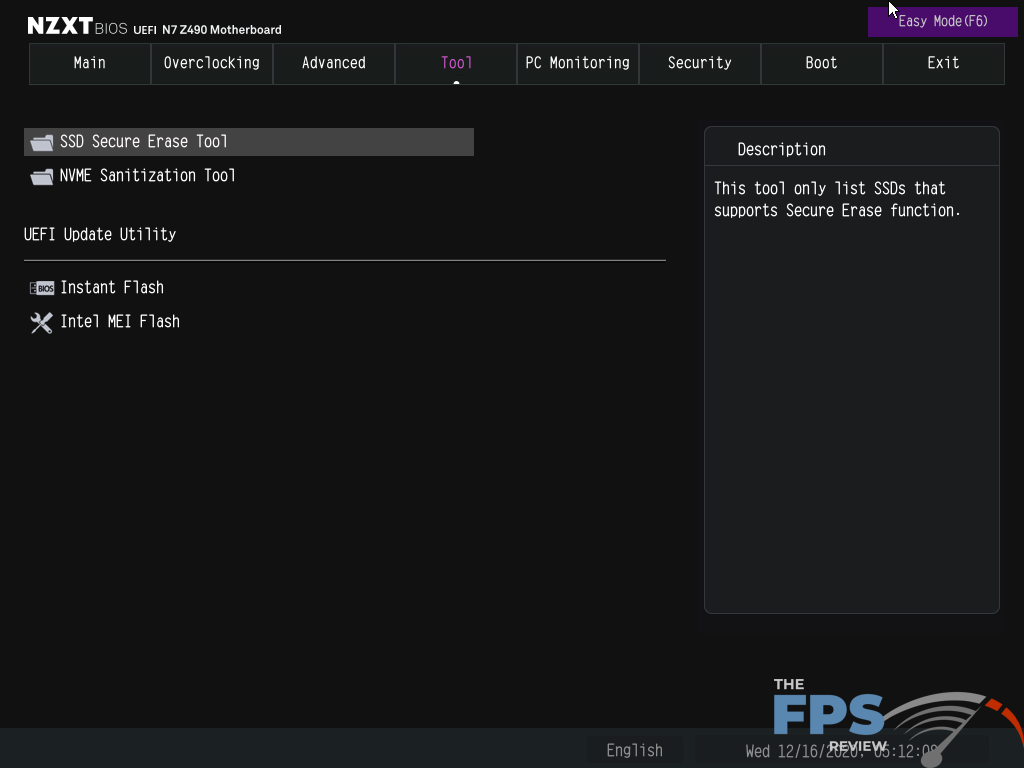 NZXT N7 Z490 Motherboard BIOS