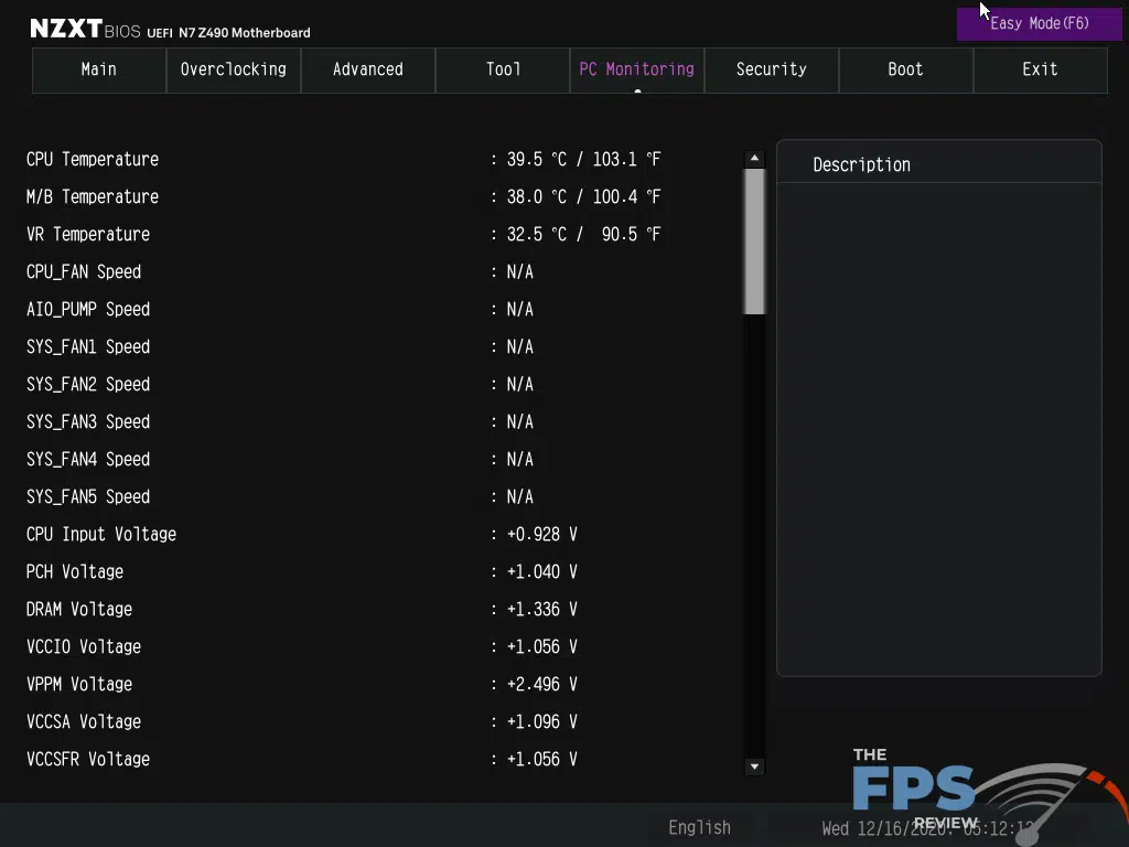 NZXT N7 Z490 Motherboard BIOS