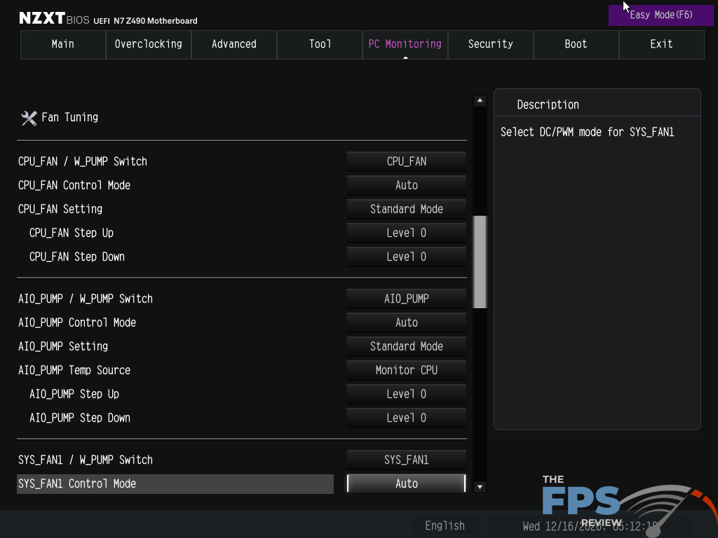 NZXT N7 Z490 Motherboard BIOS