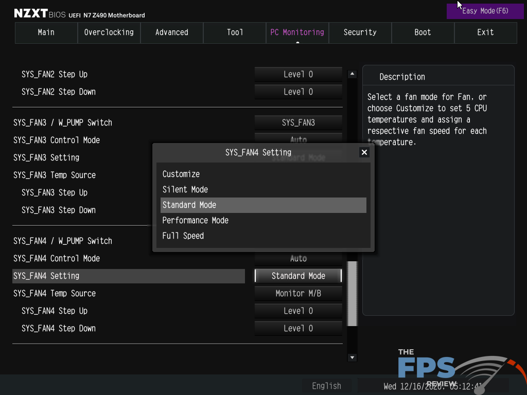 NZXT N7 Z490 Motherboard BIOS