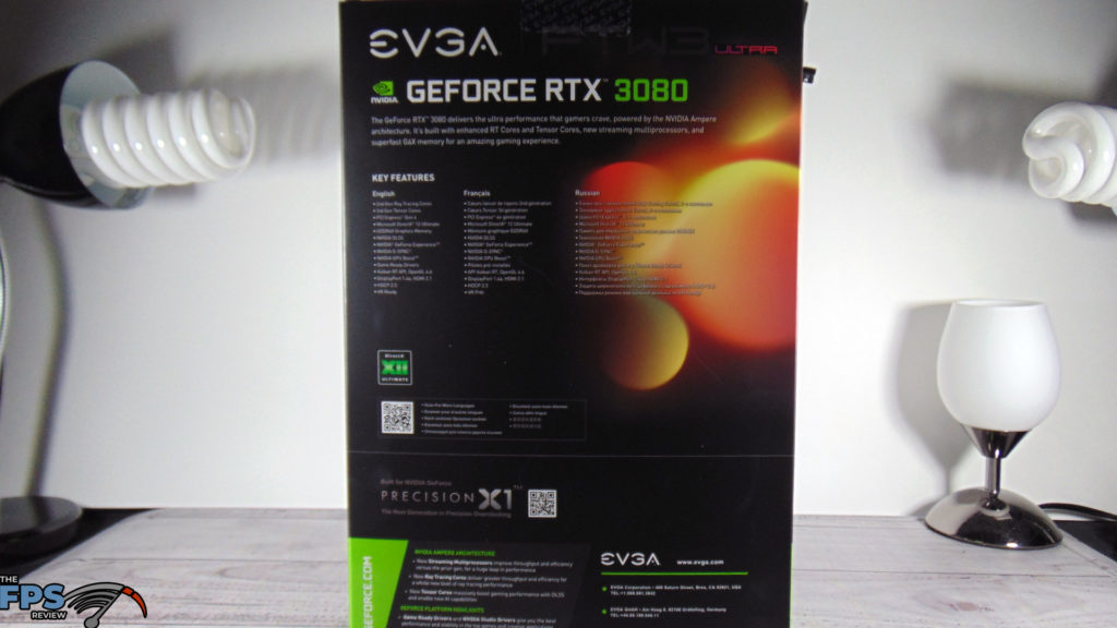 EVGA GeForce RTX 3080 FTW3 ULTRA GAMING box back