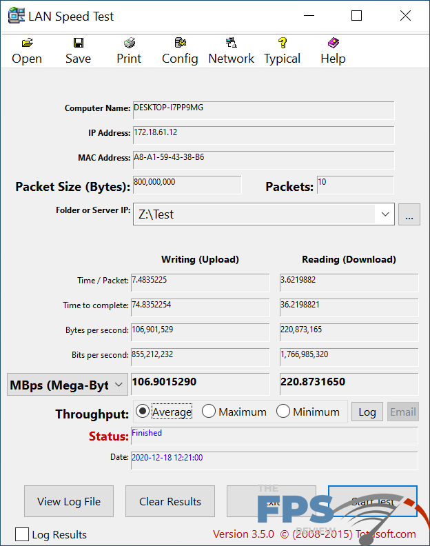 NZXT N7 Z490 Motherboard Wired Network Testing