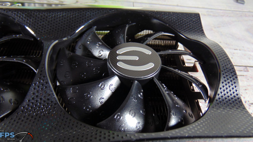 EVGA GeForce RTX 3080 FTW3 ULTRA GAMING closeup of fan