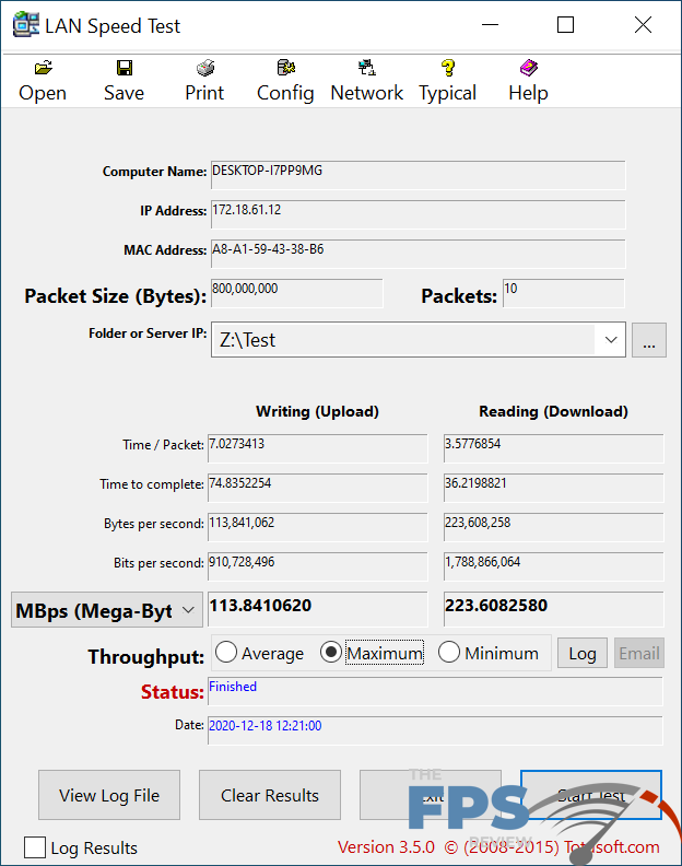 NZXT N7 Z490 Motherboard Wired Network Testing
