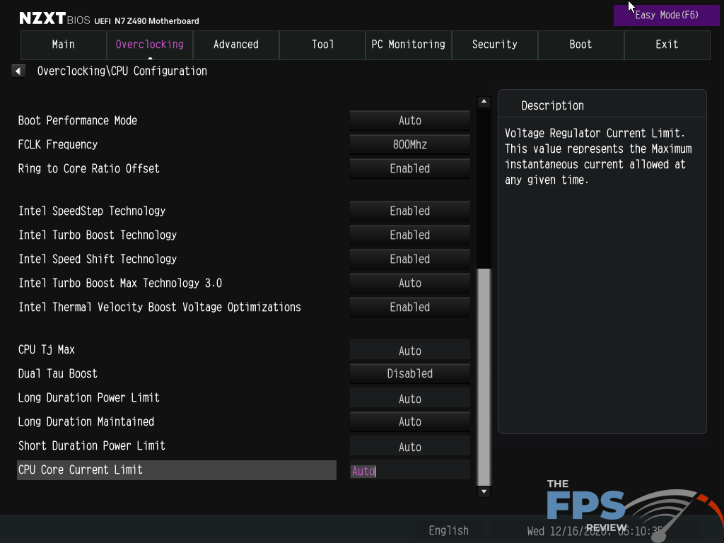 NZXT N7 Z490 Motherboard BIOS