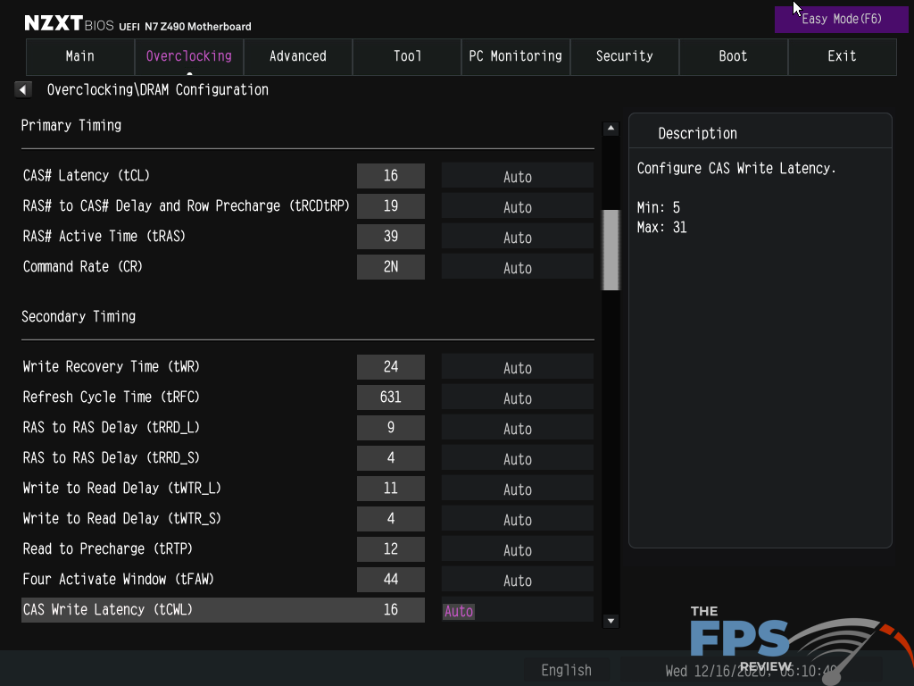 NZXT N7 Z490 Motherboard BIOS