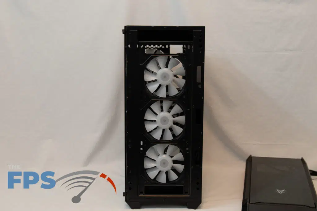 fsp cmt520 plus front panel removed view 3 case fans