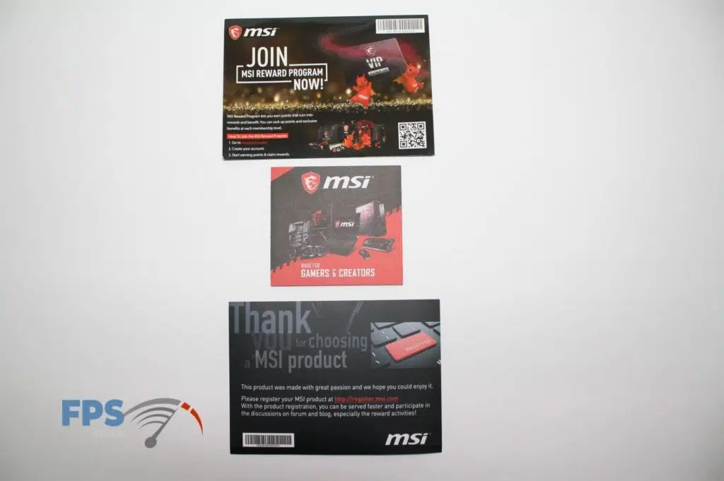 MSI B550I contents 1