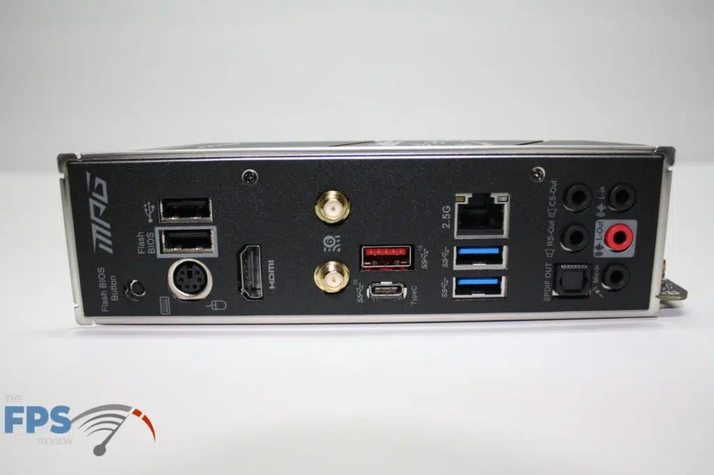 MSI B550I rear I/O