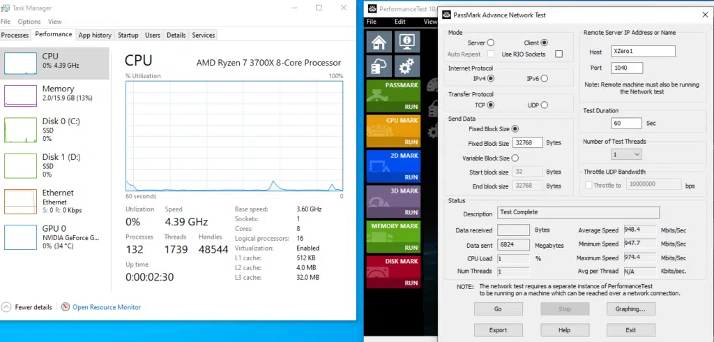 MSI B550I passmark lan