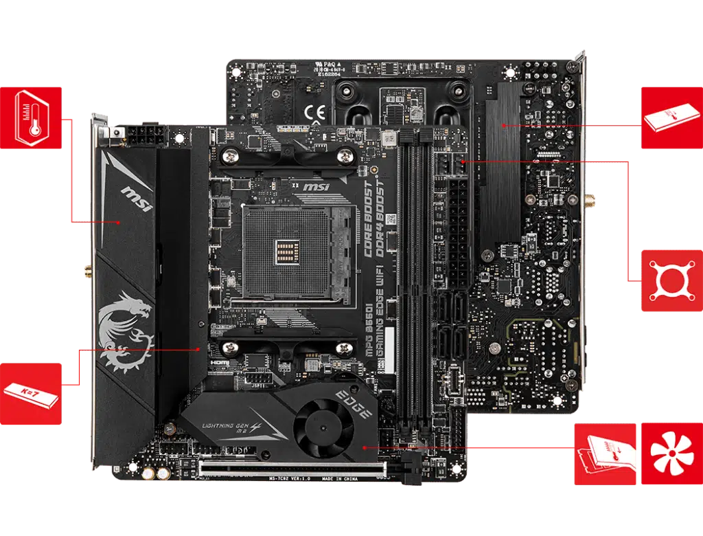 MSI B550I stock 2