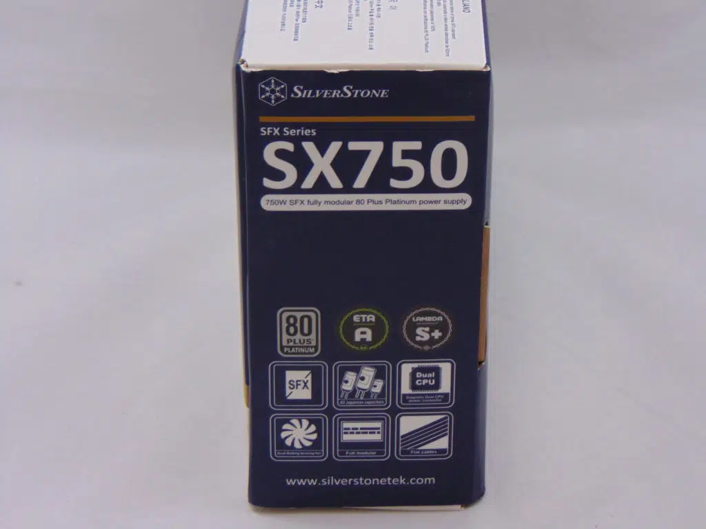 SilverStone SX750 750W SFX Power Supply Box Side