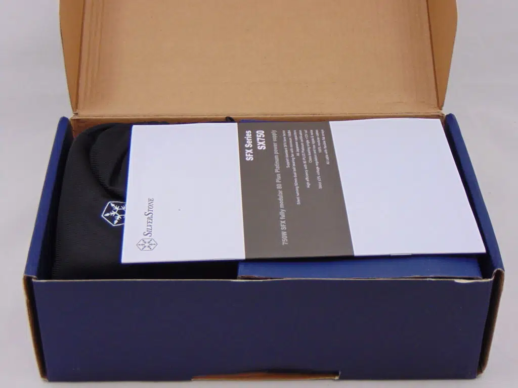 SilverStone SX750 750W SFX Power Supply Box Contents