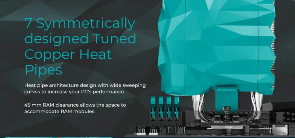 Iceberg Thermal IceSLEET X7 Dual heat pipe graphic