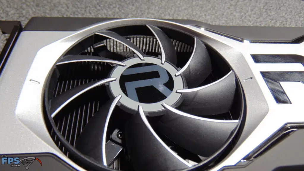 AMD Radeon RX 6700 XT Video Card left fan up close