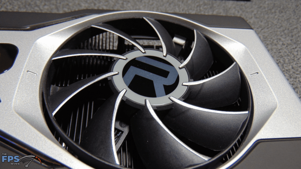 AMD Radeon RX 6700 XT Video Card right fan up close