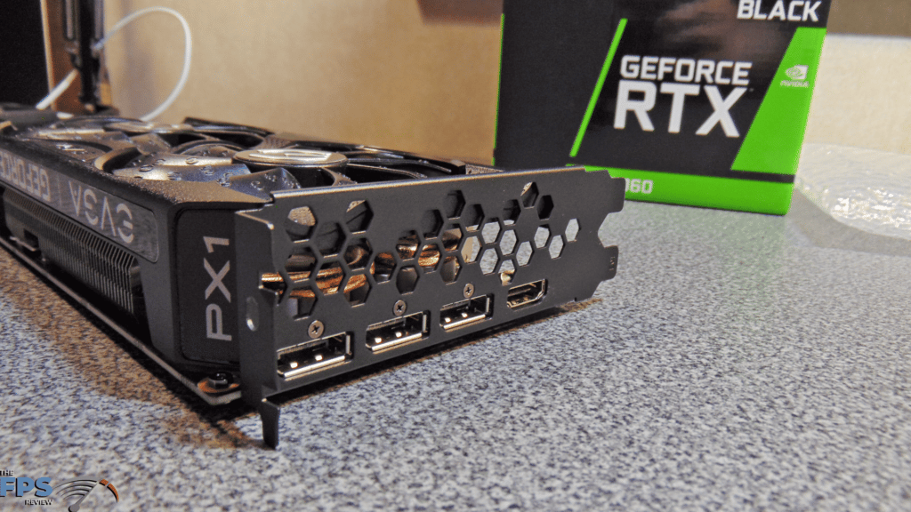 EVGA GeForce RTX 3060 XC BLACK GAMING I/O Ports HDMI and DisplayPort