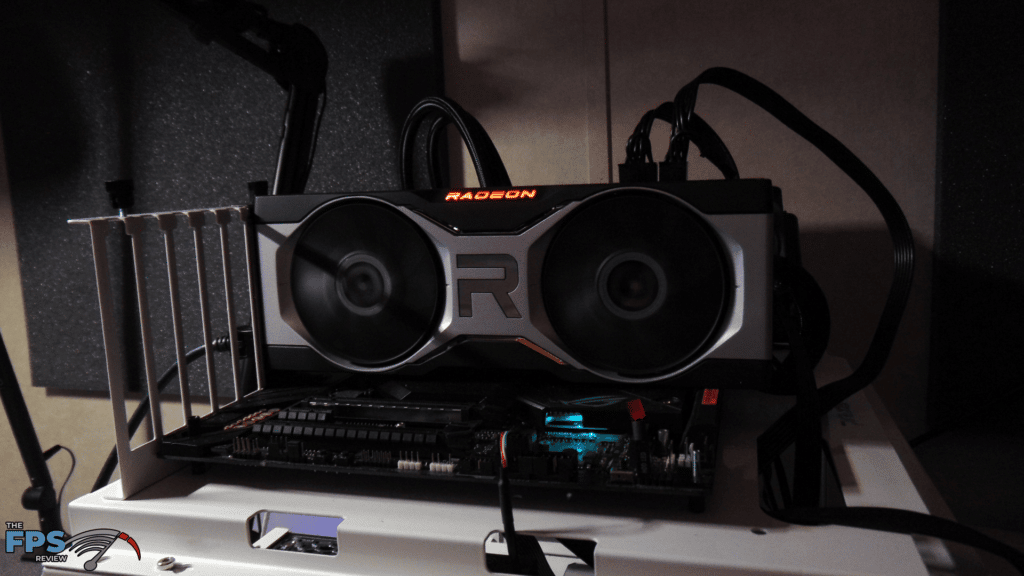 AMD Radeon RX 6700 XT Video Card installed in system red led