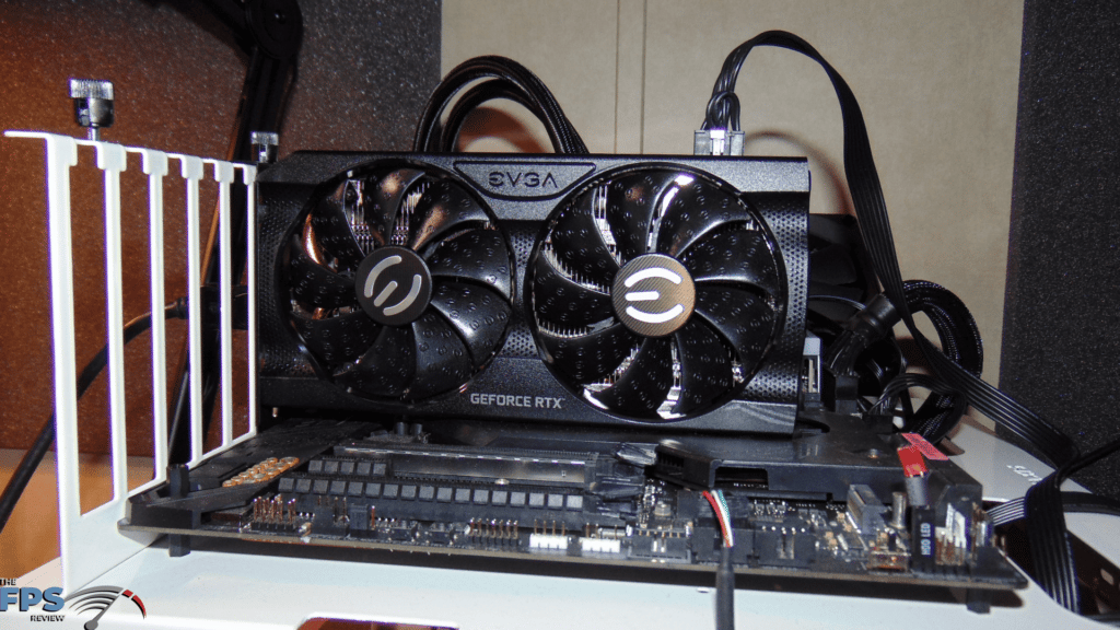 EVGA GeForce RTX 3060 XC BLACK GAMING video card installed in computer system