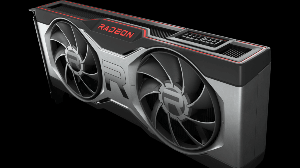 AMD Radeon RX 6700 XT Video Card Angled View