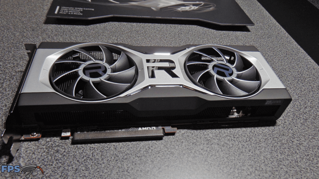 AMD Radeon RX 6700 XT Video Card on table front view