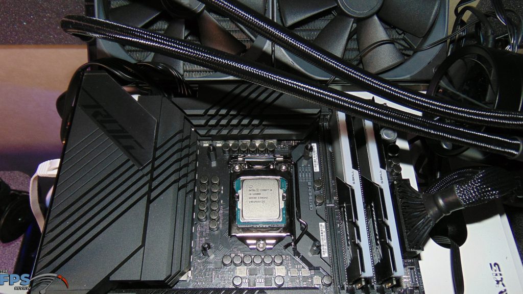 Intel Core i9-11900K CPU Installed in ASUS ROG MAXIMUS XIII Hero Z590 Motherboard